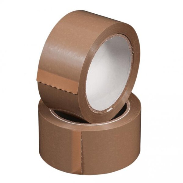 PP-Klebeband, 50 mm x 66 lfm, braun, leise