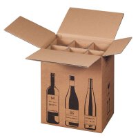 6er Flaschenkarton mit Gefache, 325 x 215 x 375 mm...